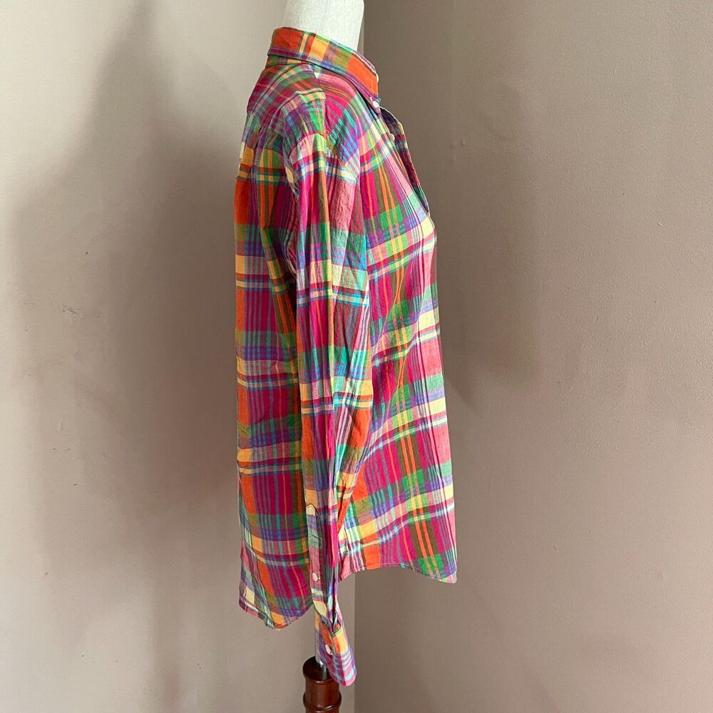 Ralph Lauren Pink Multi Plaid Button-Down Shirt - Picture 5 of 11